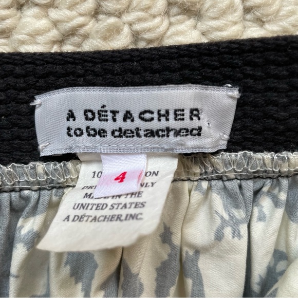 A Détacher black & cream patterned skirt - Picture 11 of 15